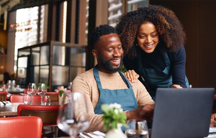 Owners applying for a loan online